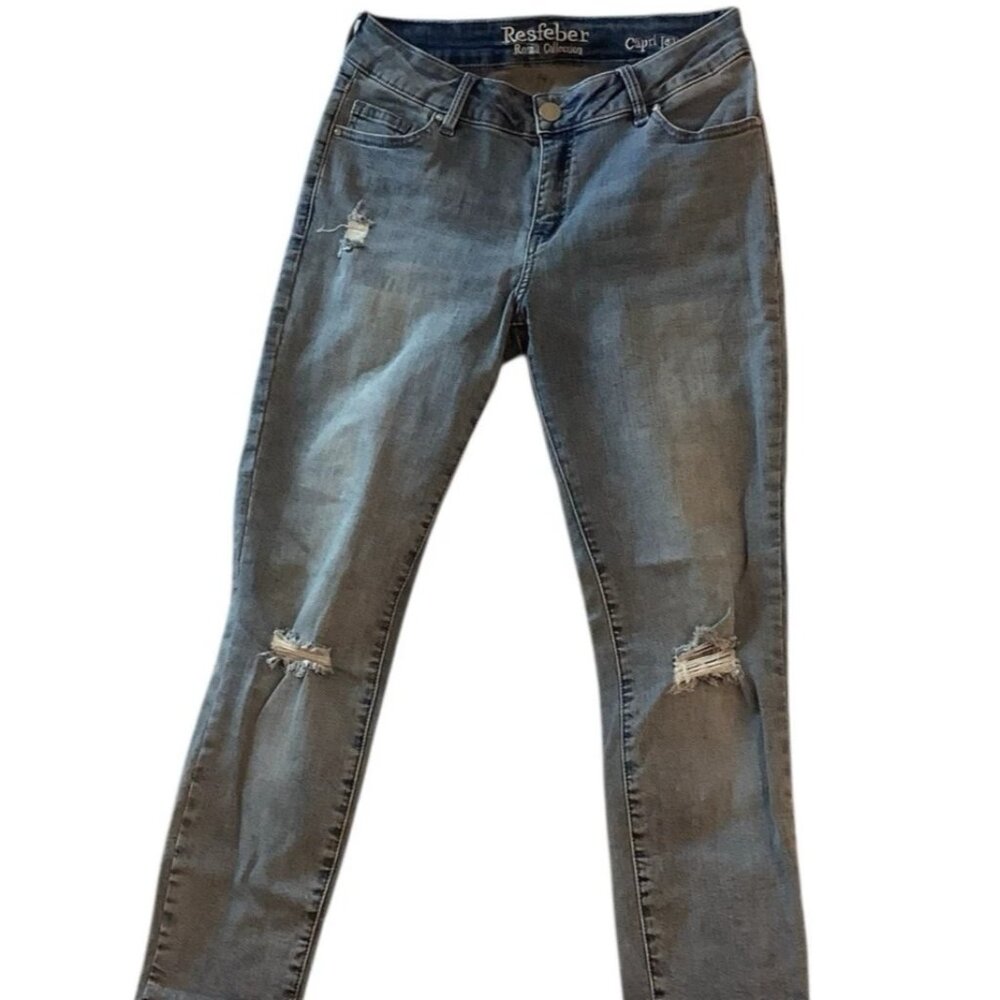 Resfeber Roma Collection Capri Jeans Women’s Size 6 Light Wash